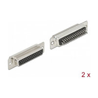 D-Sub HD 44 Pin Buchse Metall, Lötversion, 2 Stück