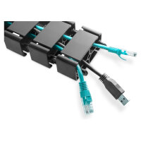 DIGITUS Kabelkanal flexibel anpassbare Länge 1.3m schwarz