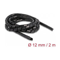 Spiralschlauch flexibel 2 m x 12 mm schwarz