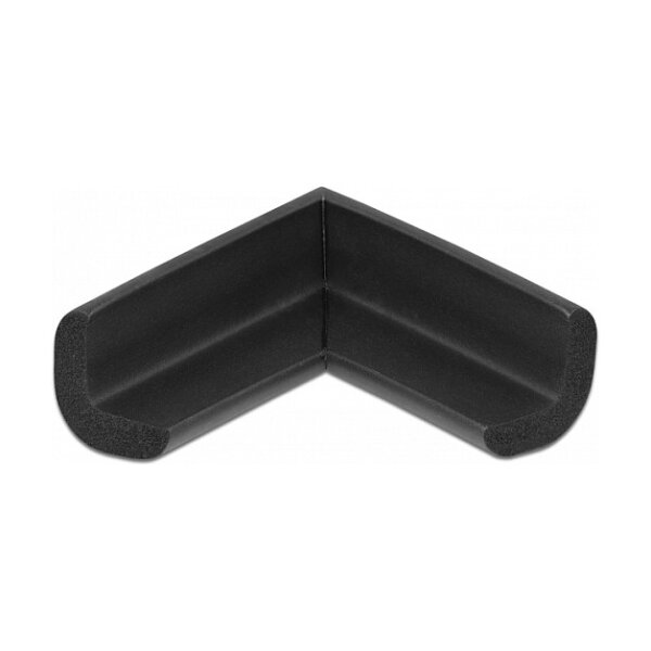 Schaumstoff Kantenschutz selbstklebend 56 x 56 x 22 mm schwarz