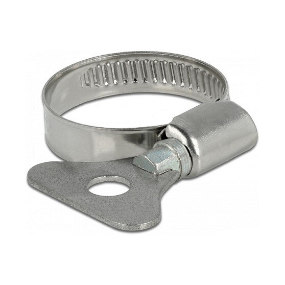 Schlauchschelle mit Flügelmutter 22 - 32 mm 10 Stück Metall
