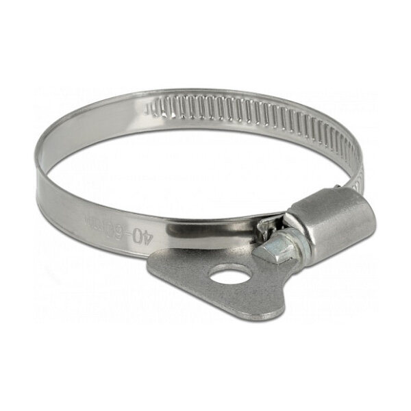 Schlauchschelle mit Flügelmutter 40 - 60 mm 10 Stück Metall