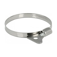Schlauchschelle mit Flügelmutter 60 - 80 mm 10 Stück Metall