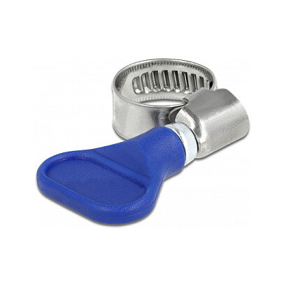 Schlauchschelle Edelstahl 400 SS mit Flügelmutter 10 - 16 mm 5 Stück blau
