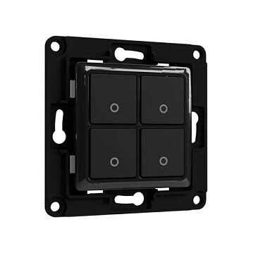 Shelly Accessories "Wall Switch 4" Wandtaster 4-fach Schwarz