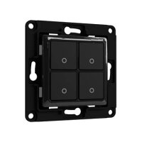 Shelly Accessories "Wall Switch 4" Wandtaster 4-fach Schwarz