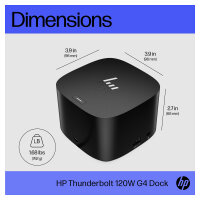 D HP ZBook Thunderbolt Dock G4 120W