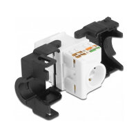 Keystone Modul RJ45 Buchse zu LSA Cat.6A 180° werkzeugfrei