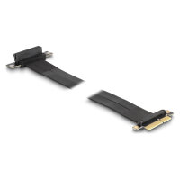 Riser Karte PCI Express x4 Stecker zu x4 Slot 90° gewinkelt mit Kabel 60 cm