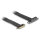 Riser Karte PCI Express x4 Stecker zu x4 Slot 90° gewinkelt mit Kabel 60 cm