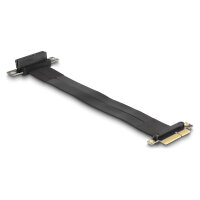 Riser Karte PCI Express x4 Stecker zu x4 Slot 90° gewinkelt mit Kabel 30 cm