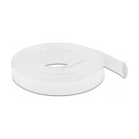 Geflechtschlauch dehnbar 10 m x 25 mm weiß