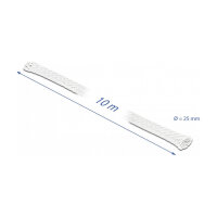 Geflechtschlauch dehnbar 10 m x 25 mm weiß