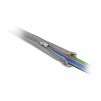 Geflechtschlauch mit Reißverschluss hitzebeständig 1 m x 30 mm grau
