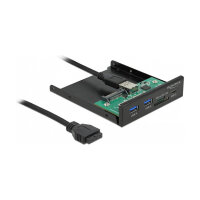 Front Panel 3.5? USB 5 Gbps 1 x USB Type-C™ + 2 x USB Typ-A + SD und Micro SD Slot