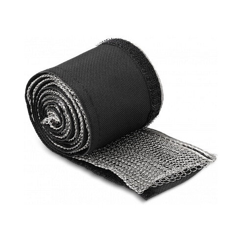 EMV Abschirmgeflechtschlauch mit Klettverschluss hitzebeständig 1 m x 16 mm schwarz