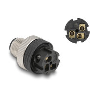 M12 Steckverbinder A-kodiert 3 Pin Stecker zur Montage mit Schraubanschluss