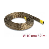 Geflechtschlauch aus Basalt Fasern 2 m x 10 mm braun