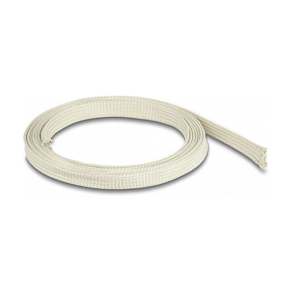 Geflechtschlauch aus Nomex Fasern 2 m x 15 mm weiß
