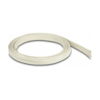 Geflechtschlauch aus Nomex Fasern 2 m x 15 mm weiß