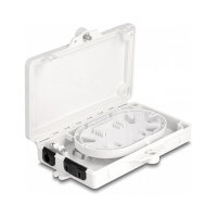 LWL Verteilerbox für Innen- und Außenbereich IP65 wasserfest abschließbar 2 Port weiß