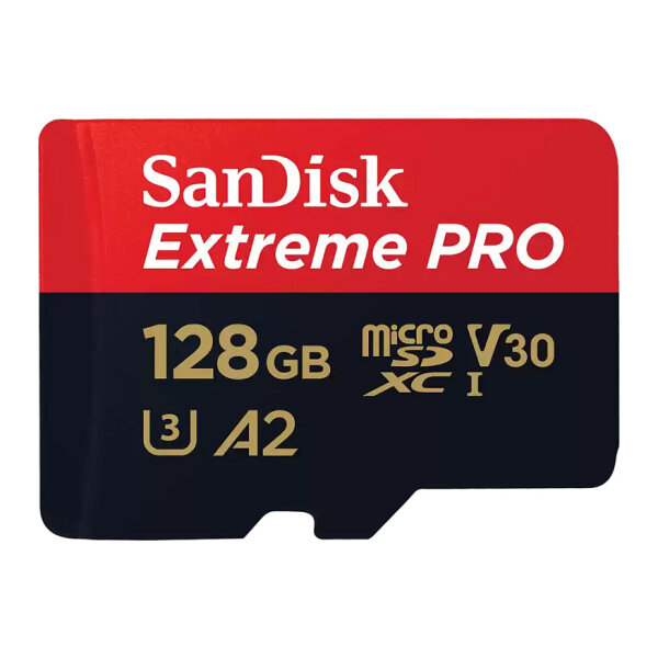 CARD 128GB Sandisk Extreme PRO microsdxc 200MB/s +Adpater