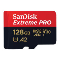 CARD 128GB Sandisk Extreme PRO microsdxc 200MB/s +Adpater