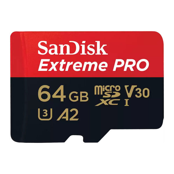 CARD 64GB Sandisk Extreme Pro Microsdxc 200MB/s +Adapter