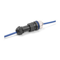 Stecker feldkonfektionierbar Cat.6A mit Durchführungskupplung passend für Delock Artikel 67047 und 67048 IP68 staub- und wasserdicht schwarz