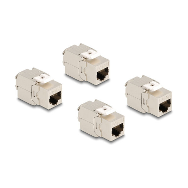 Keystone Modul RJ45 Buchse Cat.6A STP 4 Stück