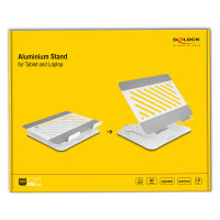 Tablet und Notebook Standhalterung verstellbar Aluminium - 360° drehbar