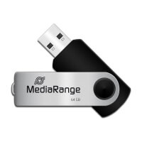 STICK 64GB USB2.0 MEDIARANGE Black