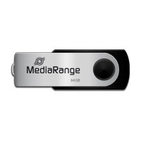 STICK 64GB USB2.0 MEDIARANGE Black
