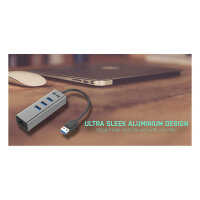 HUB USB3.0 > USB3.0 3-Port space-grey