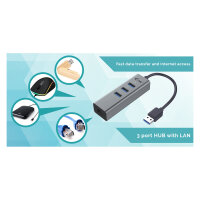 HUB USB3.0 > USB3.0 3-Port space-grey