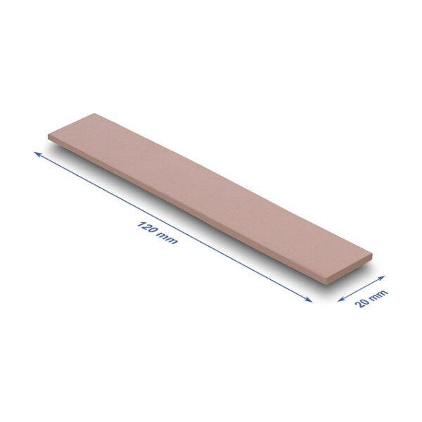 Wärmeleitpad 120 x 20 x 3 mm für M.2 Module 3,0 W/mK - Silikonfrei