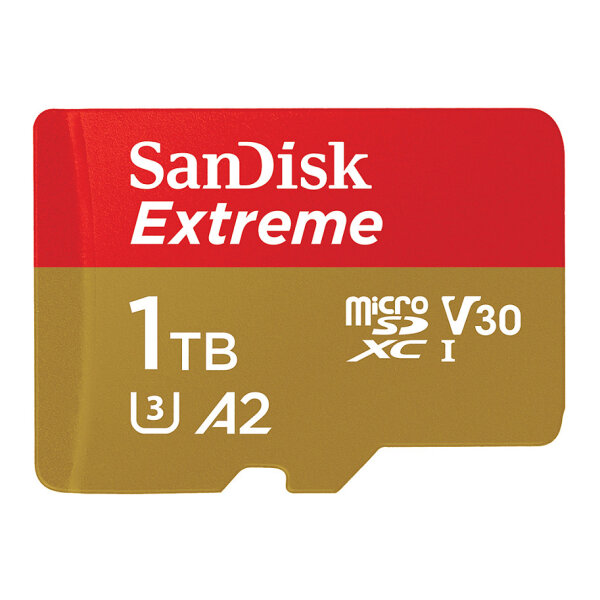 CARD 1TB Sandisk Extreme microsdxc 190MB/s +Adapter