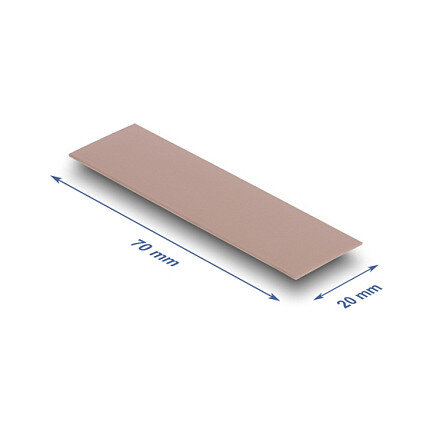 Wärmeleitpad 70 x 20 x 0,75 mm für M.2 Module 3,0 W/mK - Silikonfrei