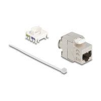 Keystone Modul Slim RJ45 Buchse zu LSA Cat.6A geschirmt...