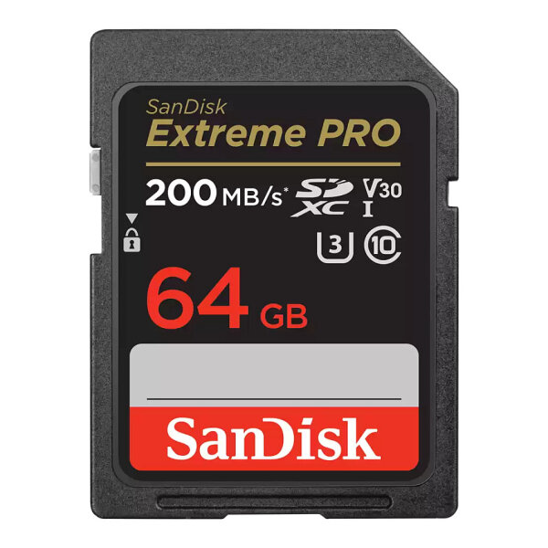 CARD 64GB Sandisk Extreme PRO sdxc 200MB/s