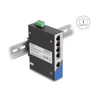 Industrie Gigabit Ethernet Switch 5 Port RJ45 für Hutschiene