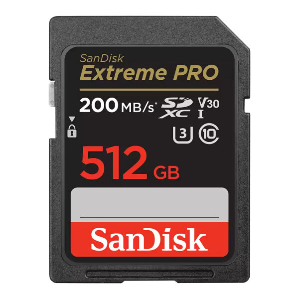 CARD 512GB Sandisk Extreme PRO sdxc 200MB/s