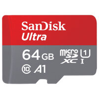 CARD 64GB Sandisk Ultra microsdxc 140MB/s + Adapter