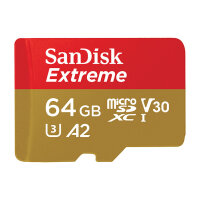 CARD 64GB Sandisk Extreme microsdxc 170MB/s + Adapter