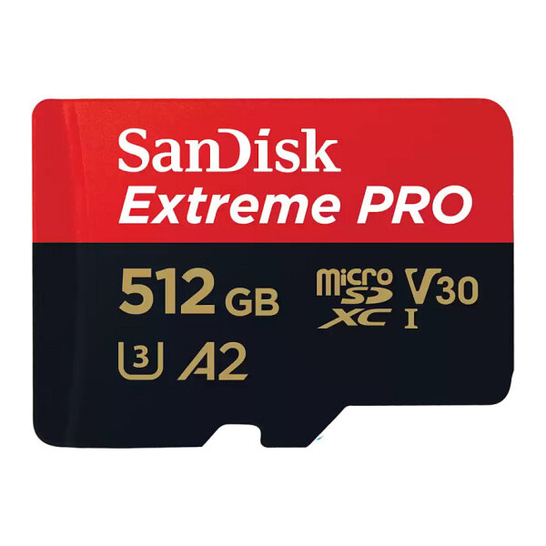 CARD 512GB Sandisk Extreme PRO microsdxc UHS-I Karte + Adapter