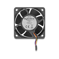 Axiallüfter 12 V DC, 60 x 60 x 25 mm schwarz