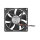 Axiallüfter 24 V DC, 80 x 80 x 25 mm schwarz