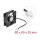 Axiallüfter 24 V DC, 80 x 80 x 25 mm schwarz