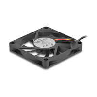 Axiallüfter 12 V DC, 70 x 70 x 10 mm schwarz