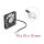 Axiallüfter 12 V DC, 70 x 70 x 10 mm schwarz